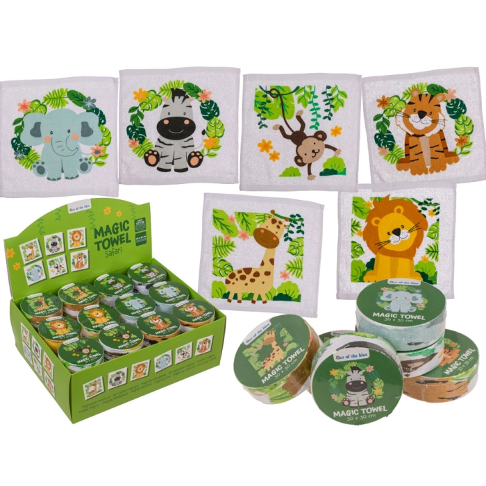 Magic towel - safari animals