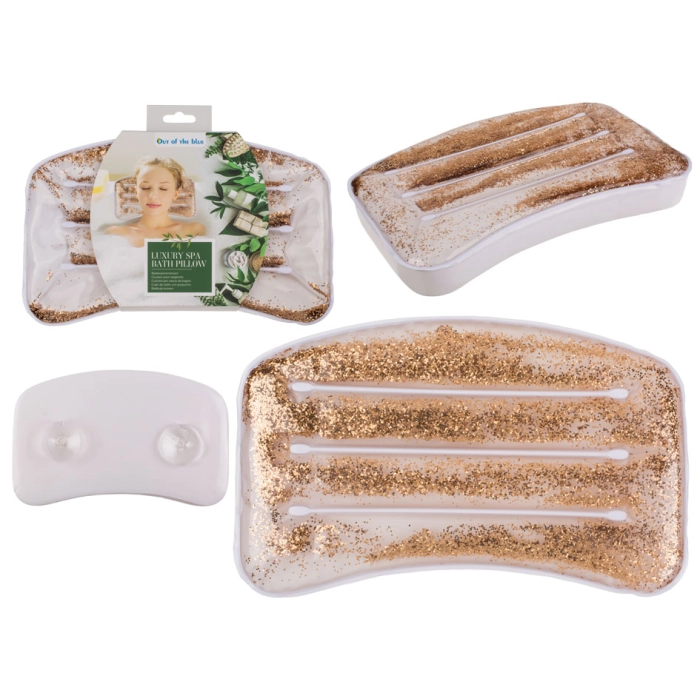 Bathtub cushion - gold glitter