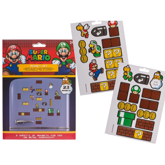 Magnesy Super Mario 23 sztuki - produkt licencyjny