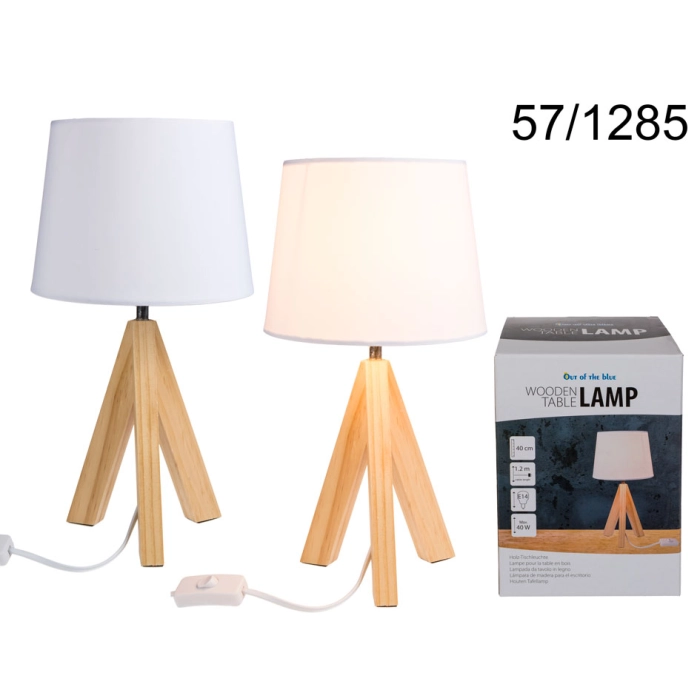 Lampe 40 cm - Holzständer
