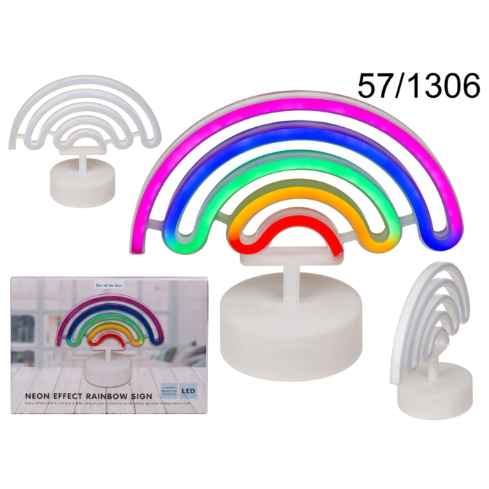 Neonowa lampa tęcza