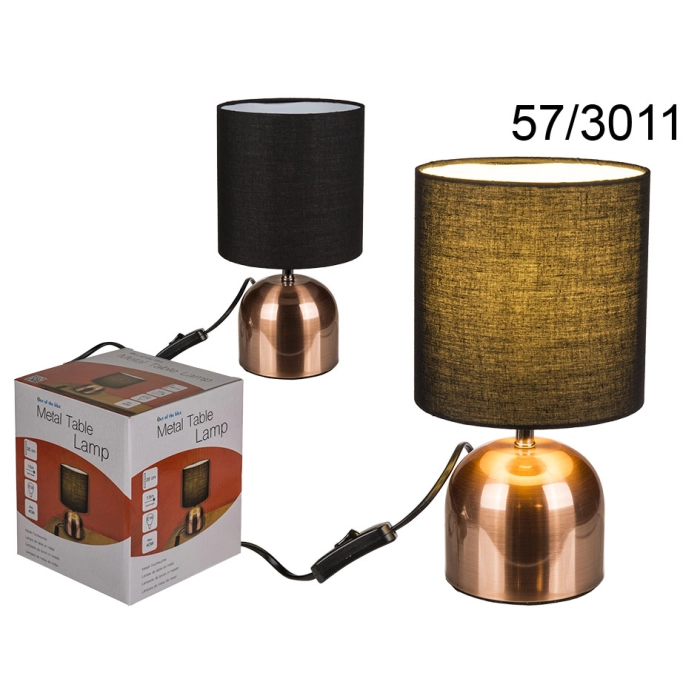 Floor lamp - copper with a shade