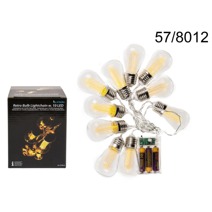 Retro Bulb LED Garland