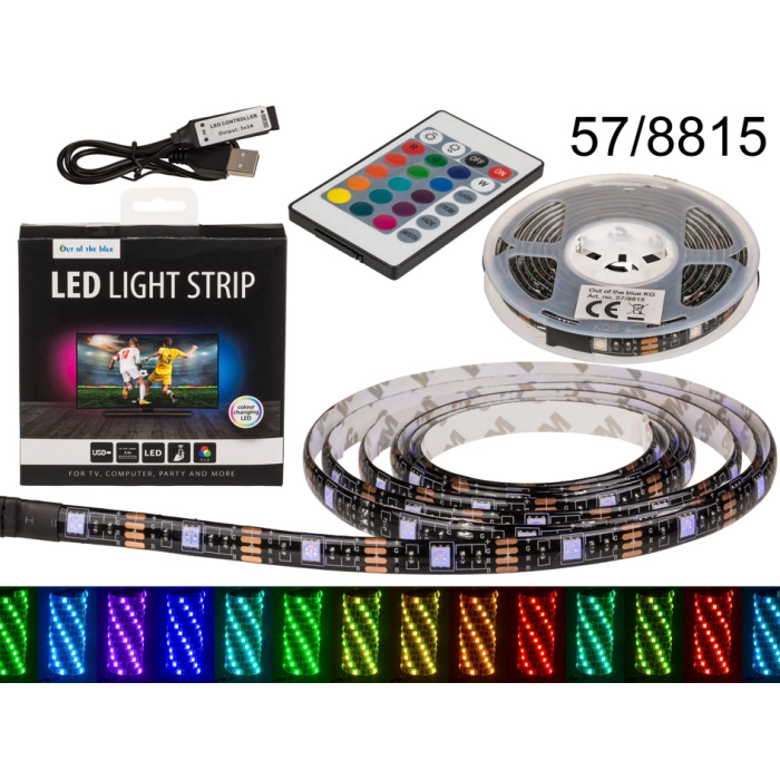 LED pásek měnící barvu 2 m
