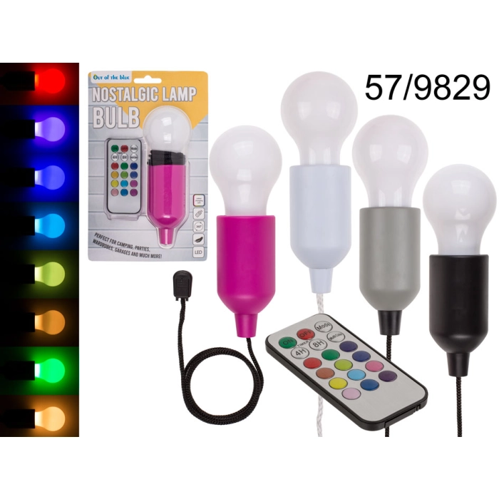 Retro LED žárovka - měnící barvu
