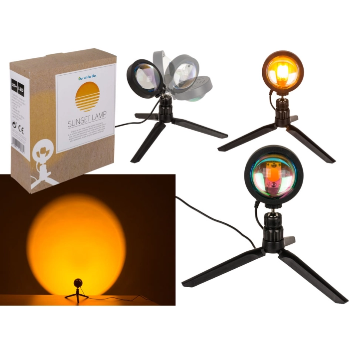 LED sunset projection lamp