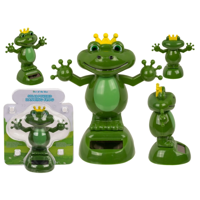 Solar frog figurine