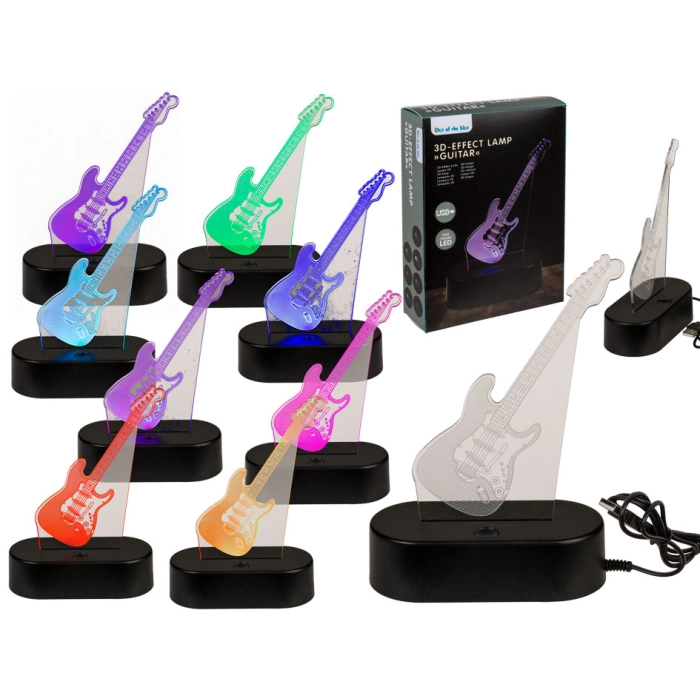 3D GUITAR - Farbwechselnde LED-Lampe