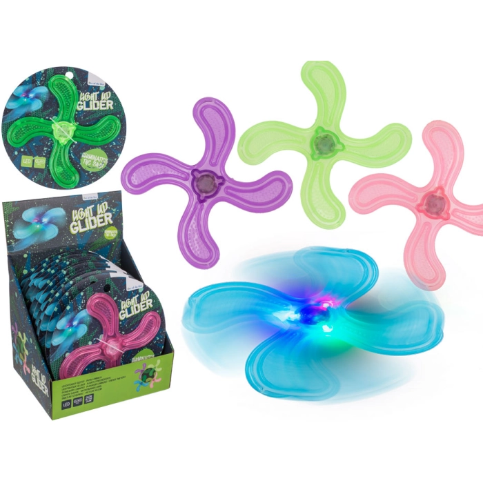 Vrhací disk LED svítící ve tmě