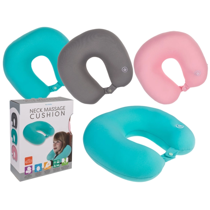 Neck pillow with massager