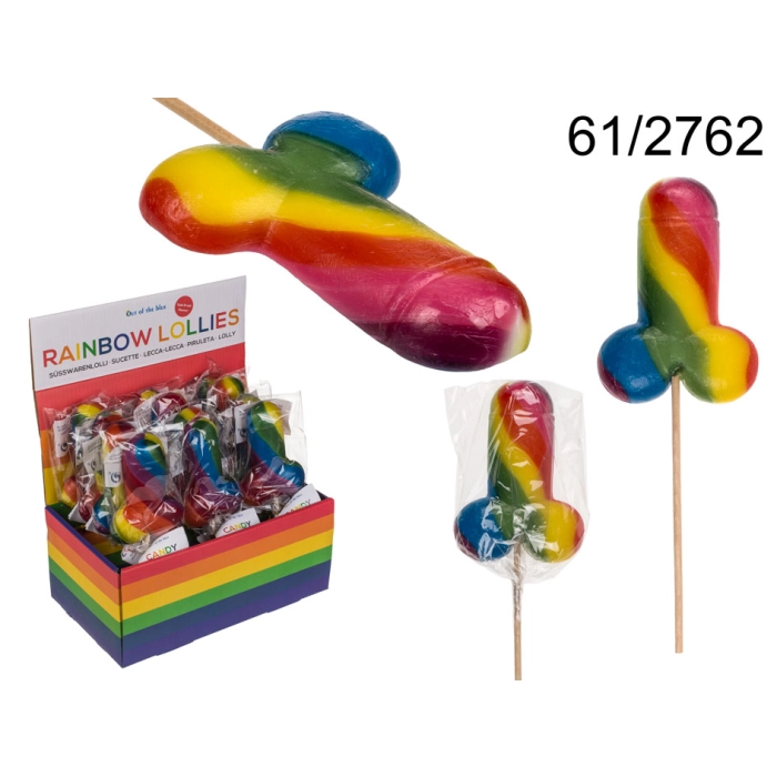 Lizak tęczowy penis