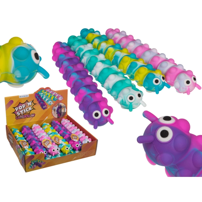 Zabawka antystresowa Fidget Pop N' Stick - gąsienica