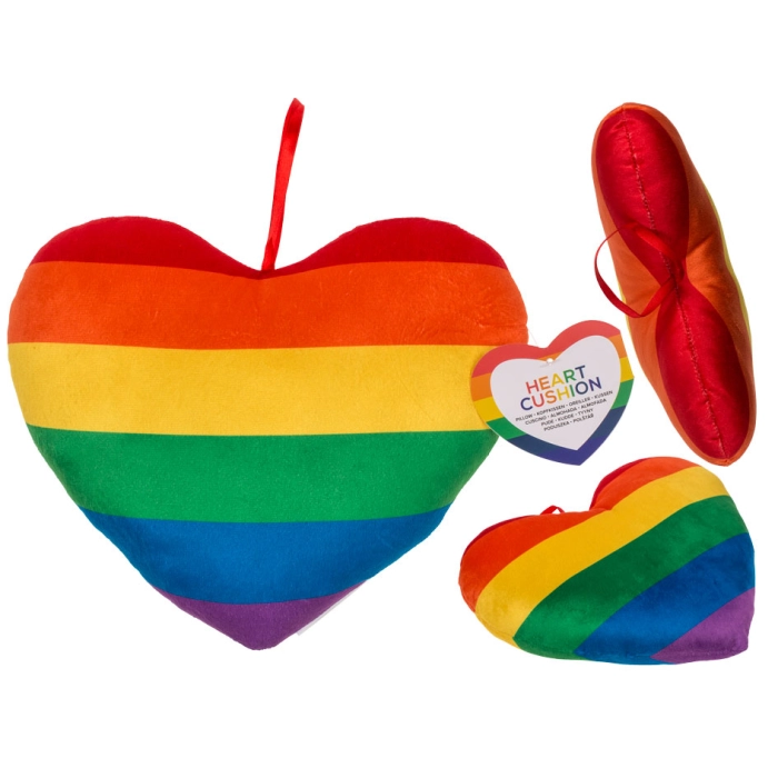 Pluszowe serce tęcza - Pride