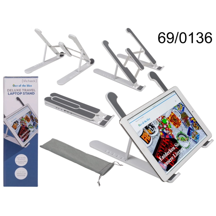 Univerzális utazóállvány laptophoz, deluxe tablethez