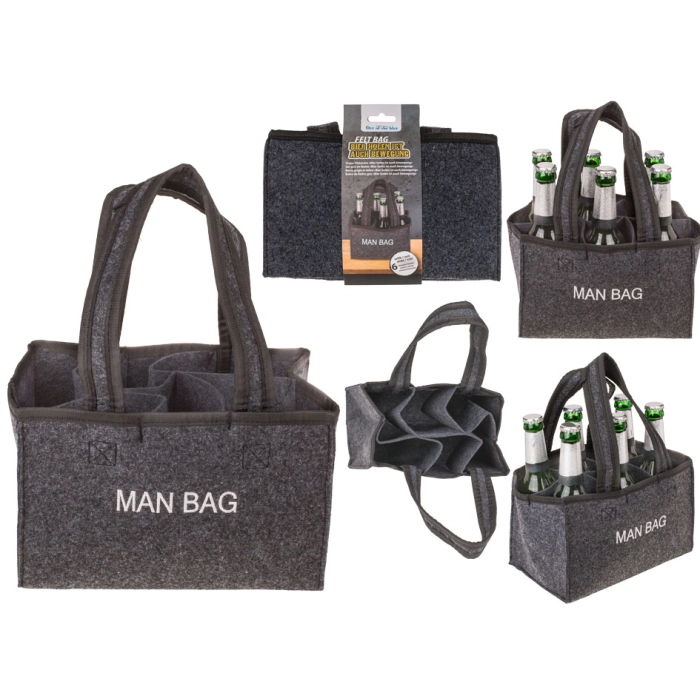 Plstěná taška na 6 lahví piva - Man Bag