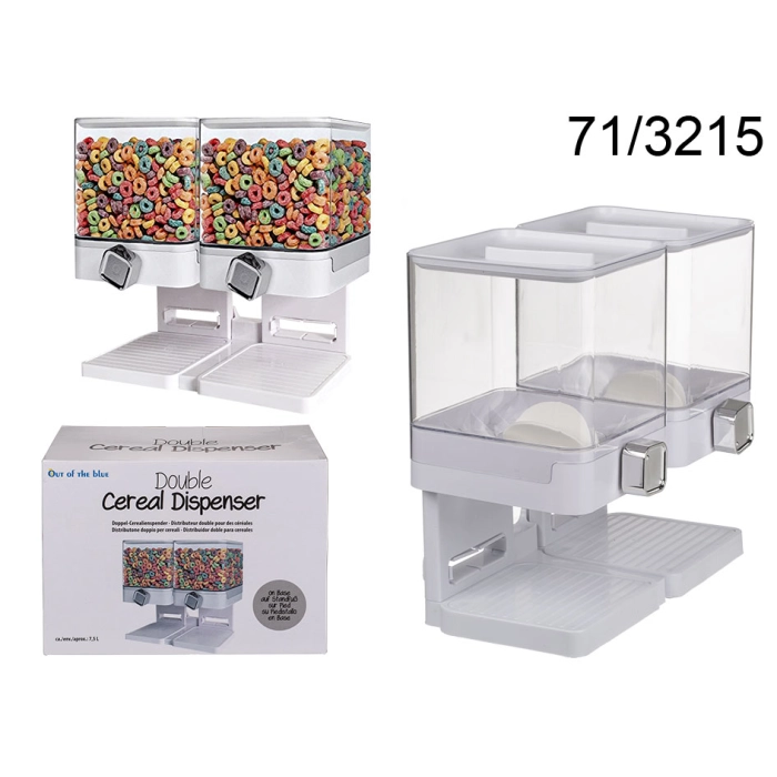 7.5-liter double dispenser for flakes and loose products