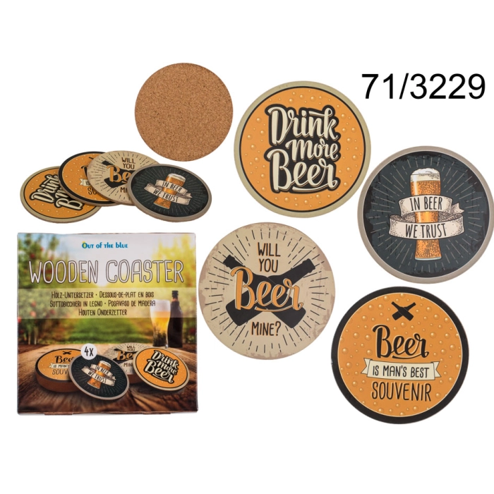 Corkscrew slogans - a set of 4 pieces
