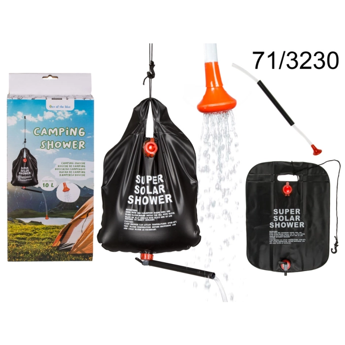 Turistická sprcha 10 litrů - solární pohon