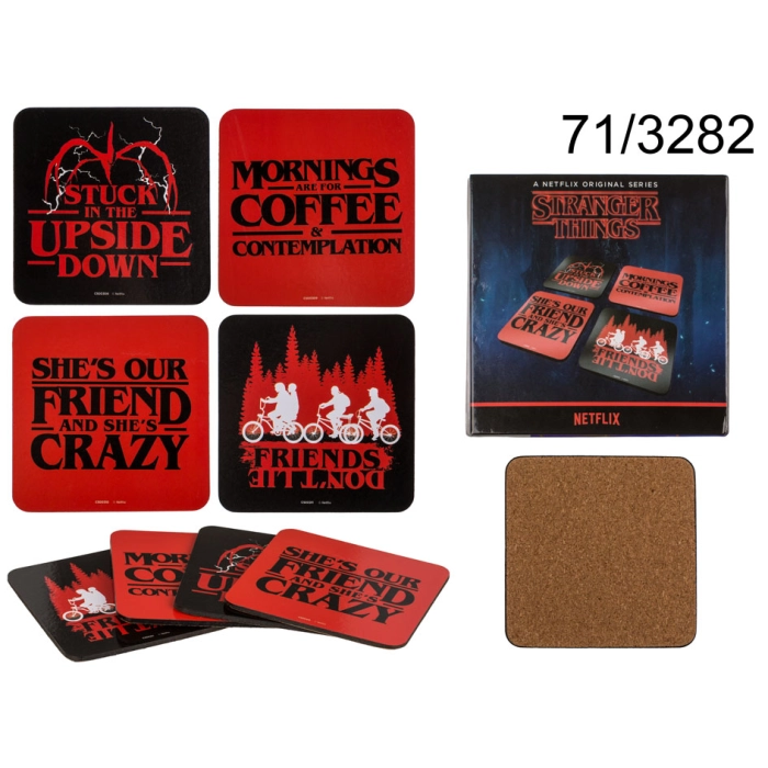 Podkładki pod szklanki Stranger Things - produkt licencyjny