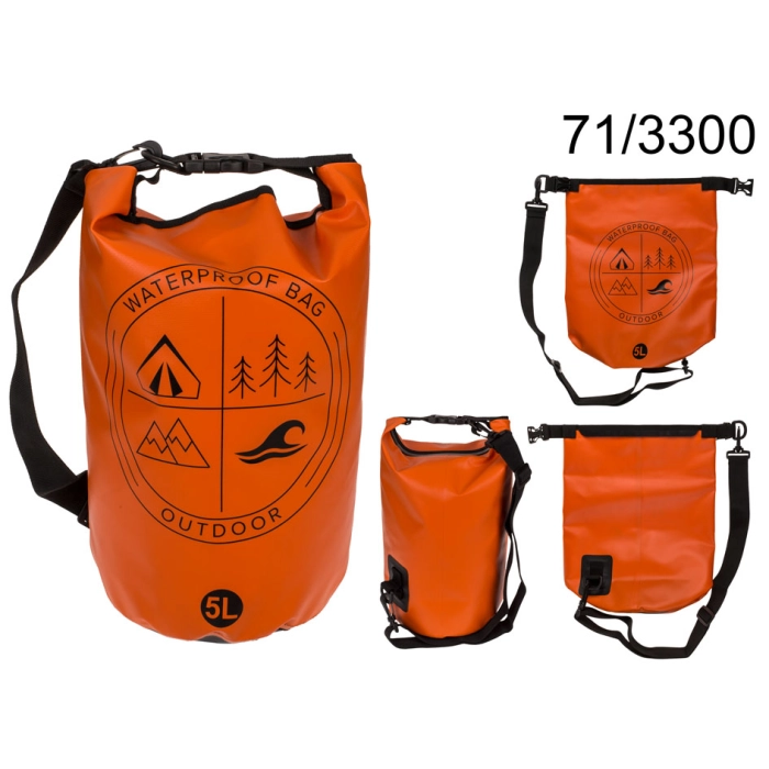 Wasserdichter Rucksack mit Gurt 5l