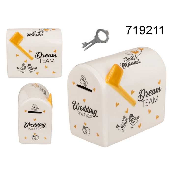 Skarbonka skrzynka pocztowa - Just Married Dream Team