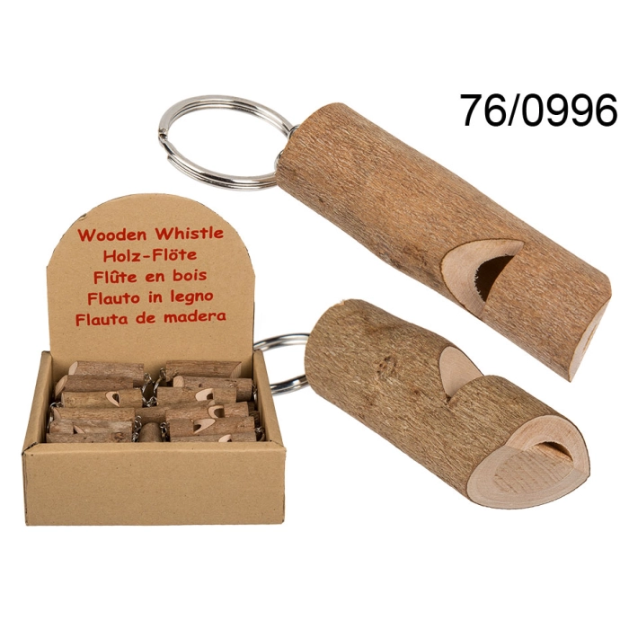 Schlüsselanhänger aus Holz - Pfeife