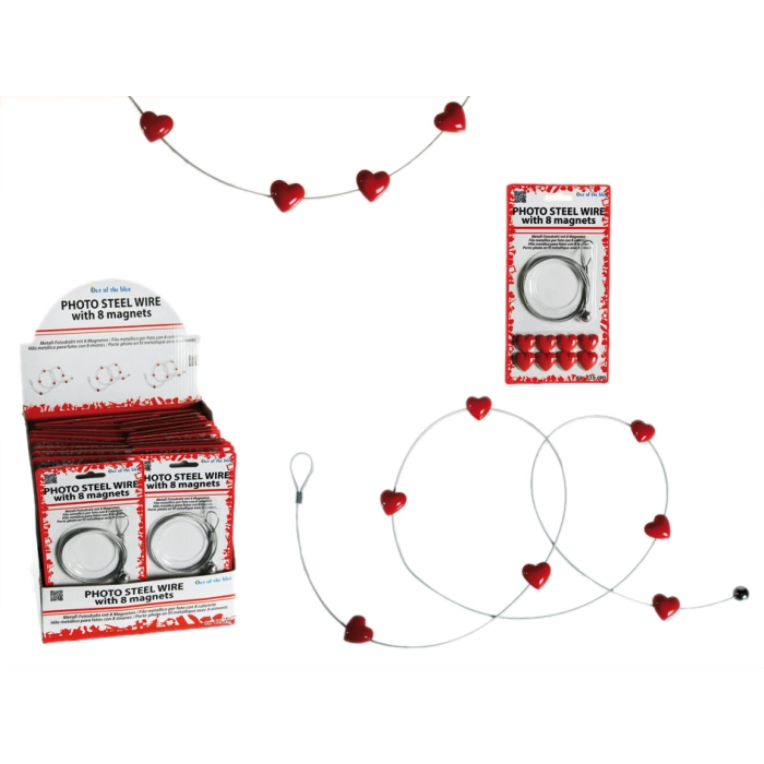Link frame with magnetic hearts - last pieces