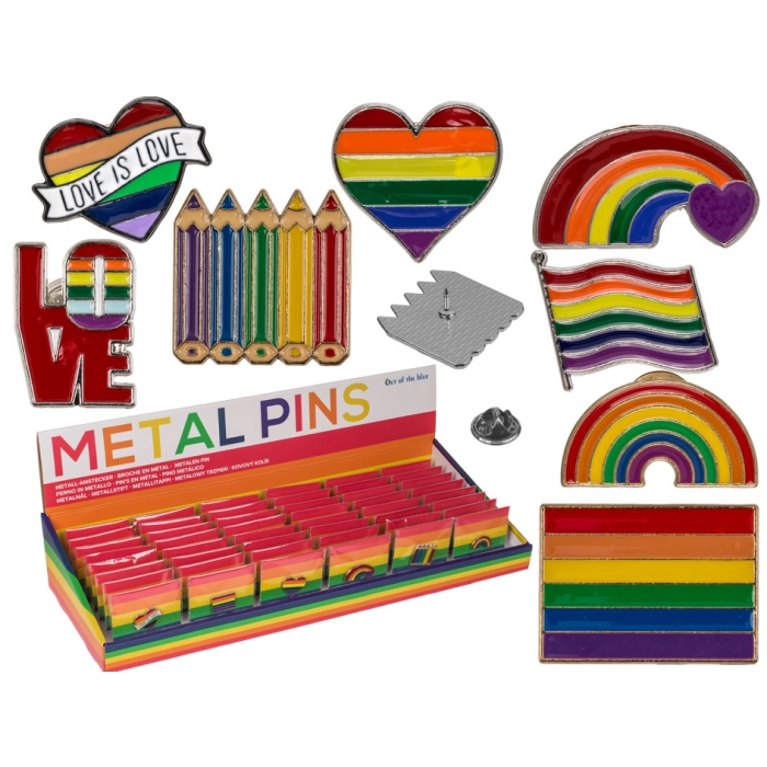 Tęczowa przypinka Pride