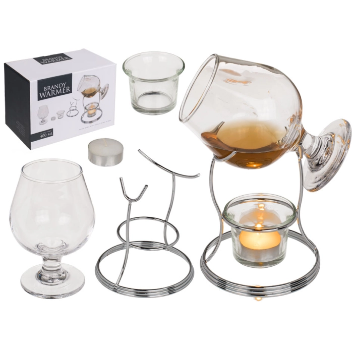 Podgrzewacz do brandy z kieliszkiem