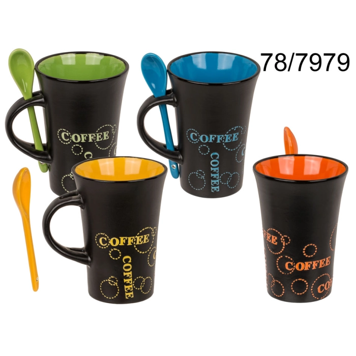 Coffee Mug with Spoon