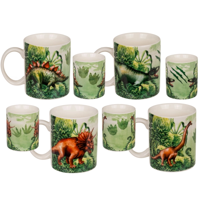 Csontporcelán dinoszaurusz bögre