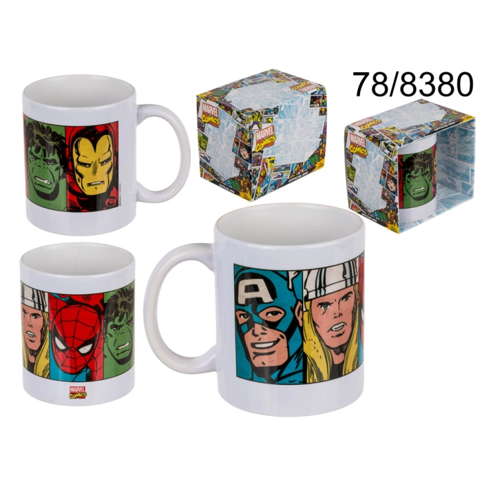 Kubek fana Marvel Comics retro Twarze