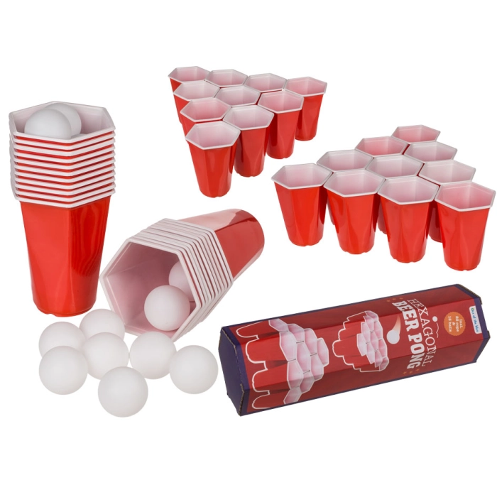 Gra imprezowa do piwka - sześciokątny ping pong