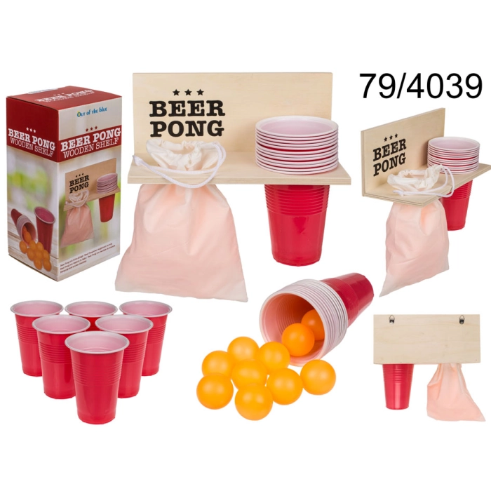 Gra imprezowa - Beer Pong z półką