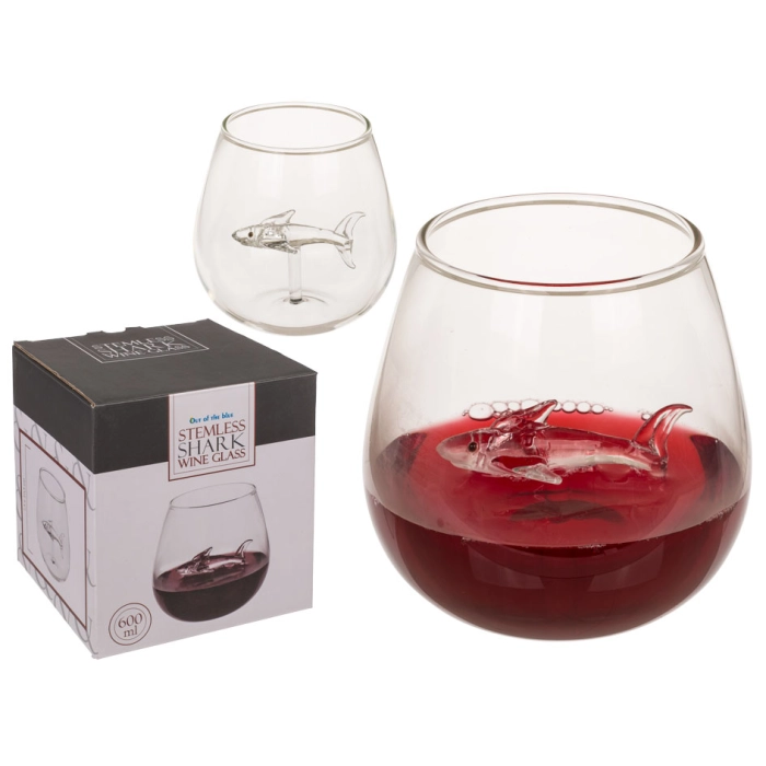 Kieliszek do wina z rekinem 600 ml