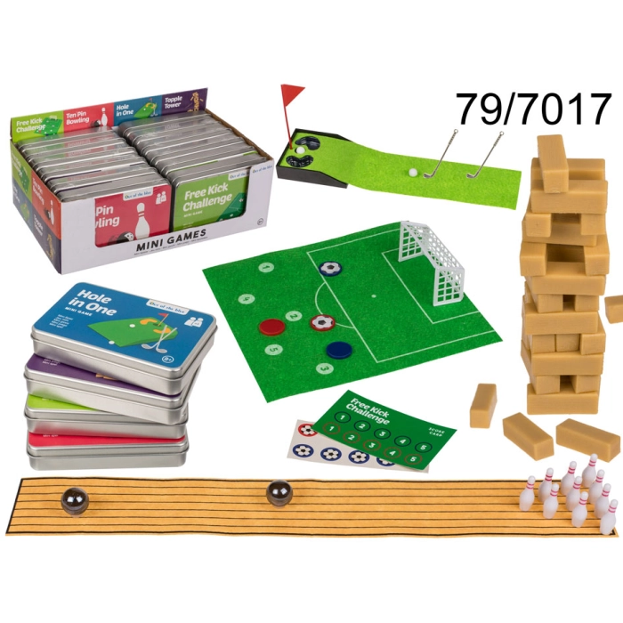 Mini games in a metal mix can