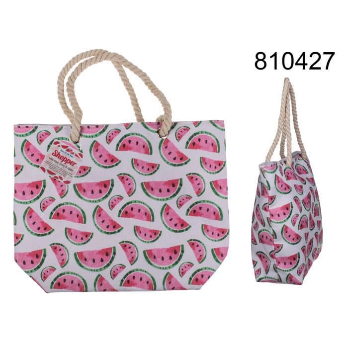 Torba na ramię typu shopper arbuz