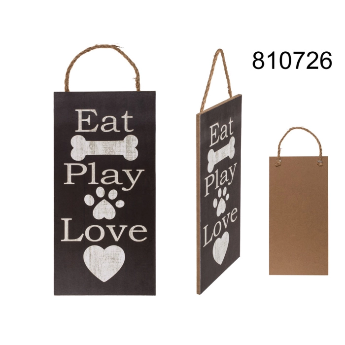 Závěsná dekorace Eat Play Love