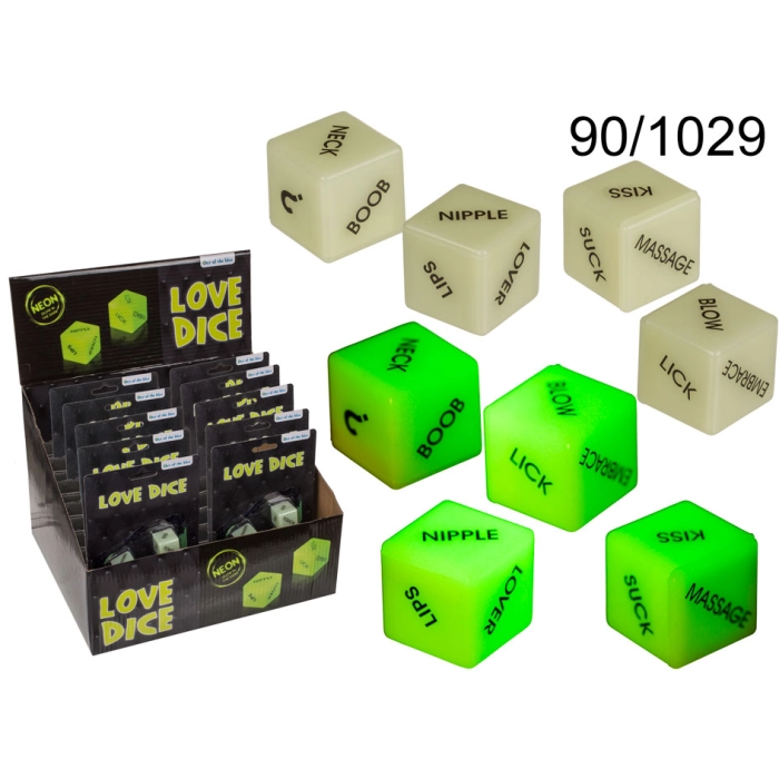 Glow-in-the-Dark Love Dice