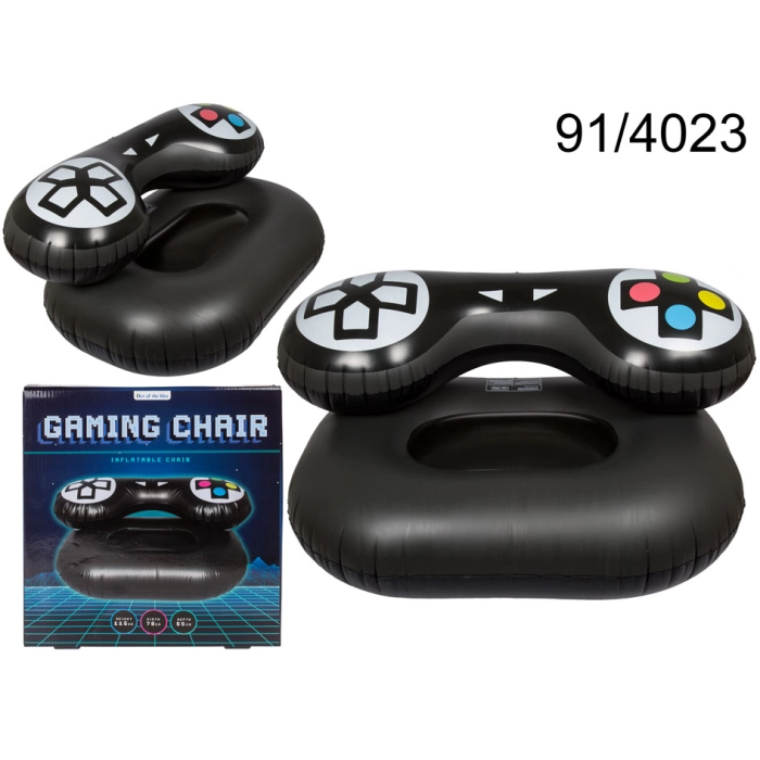Aufblasbarer Stuhl in Form eines Gamecontrollers