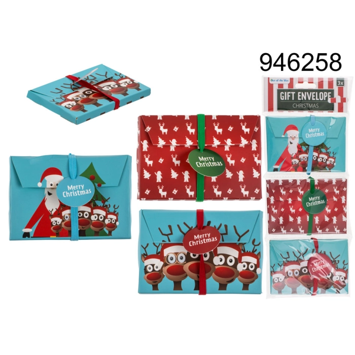 Koperta prezentowa Merry Christmas 3 sztuki