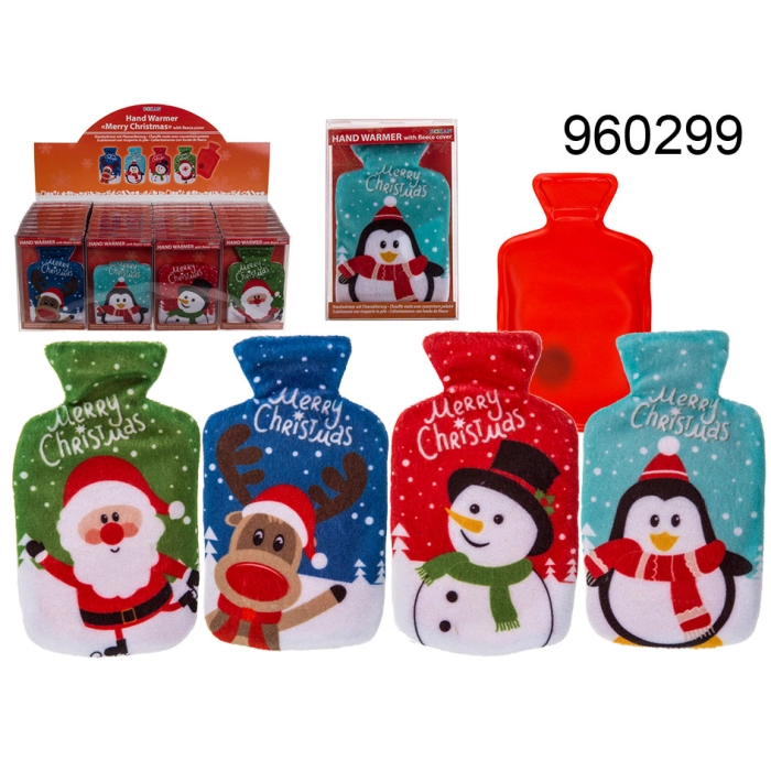 Ogrzewacz do rąk Merry Christmas w polarowej osłonce