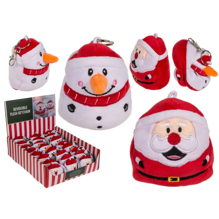 Dvouvrstvý medvídek s karabinou - sněhulák nebo Santa Claus