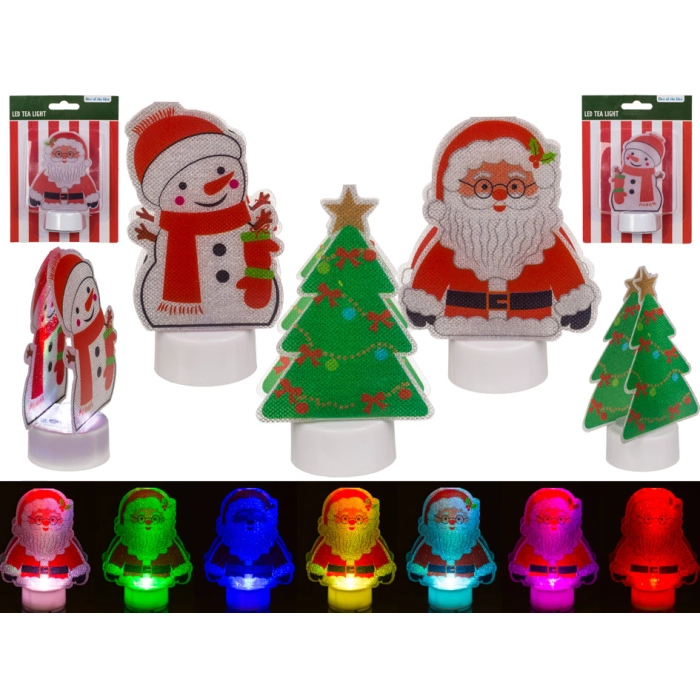 Tealight LED zmieniajacy kolor - Boże Narodzenie