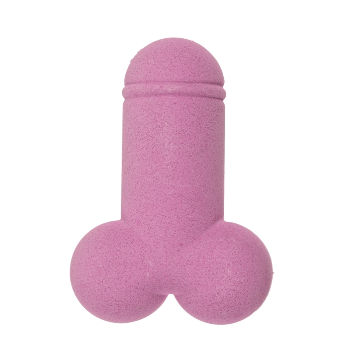 Penis-shaped bath ball