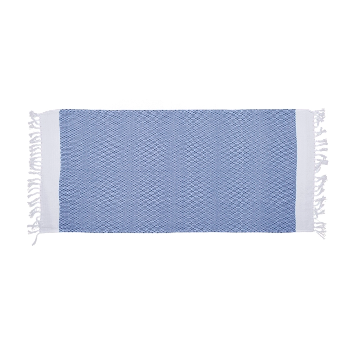 Ręcznik fouta niebiesko-biały 80x170 cm