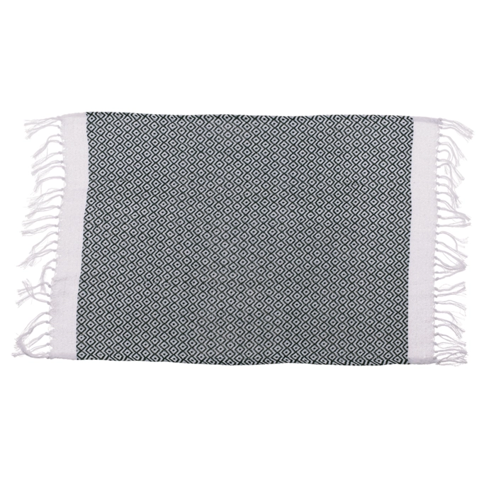 Ręcznik fouta zielono-biały 45x70 cm
