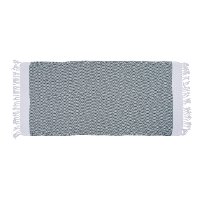 Ręcznik fouta zielono-biały 80x170 cm