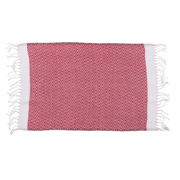 Ręcznik fouta czerwono-biały 45x70 cm