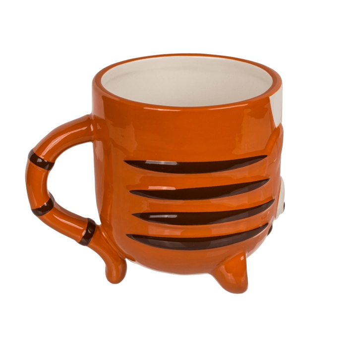 Inverted head mug - tiger 12 x 14 cm